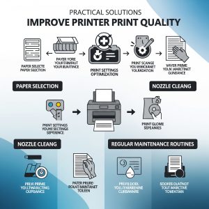 بهبود کیفیت پرینت چاپگر