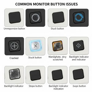 مشکلات دکمههای مانیتور
