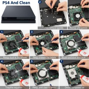 باز کردن و تمیز کردن کنسول PS4